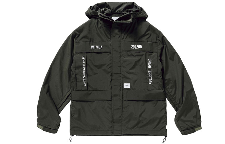 Мужская куртка WTAPS SS21 SHERPA (черно-зеленая)