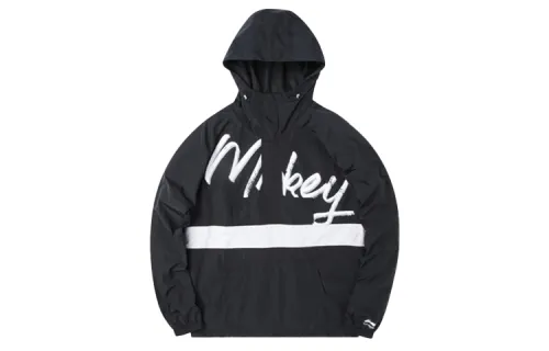 Li Ning X Disney Jackets Men's New Standard Black Hooded Thin Other
