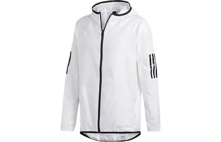 Adidas Jackets Men's White Hooded Moderate Other