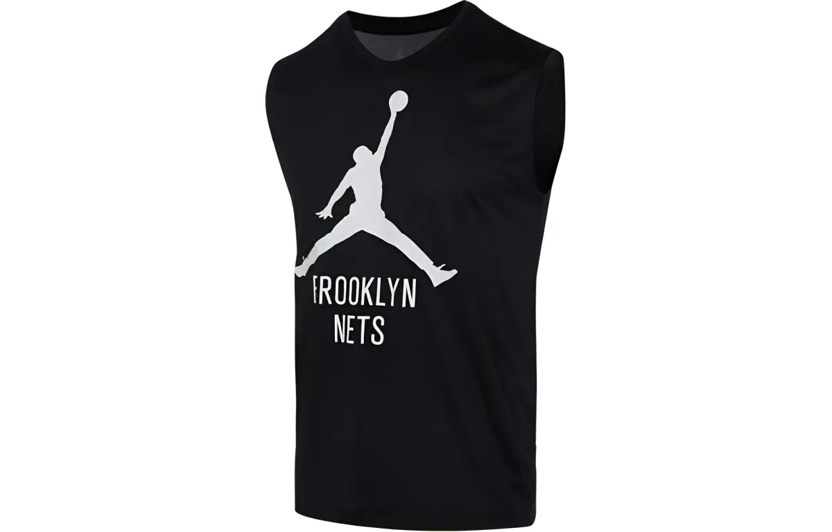 Jordan Tank Tops Men's Black Crew Neck Moderate Straight Fit