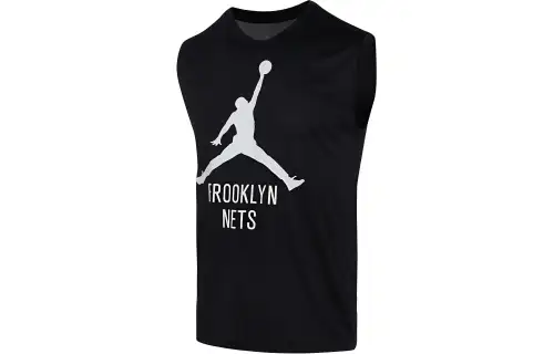 Jordan Tank Tops Men's Black Crew Neck Moderate Straight Fit