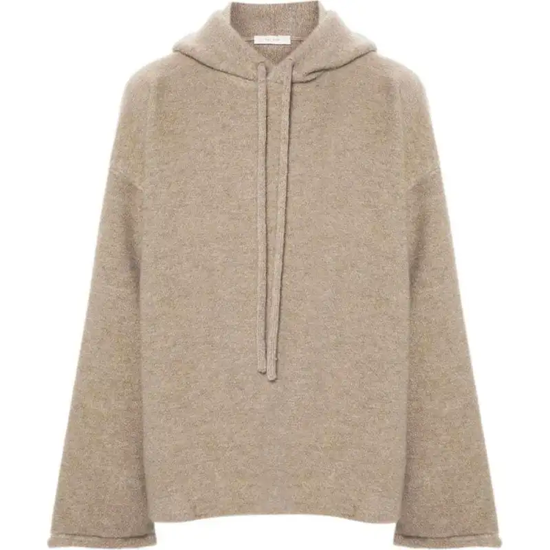 THE ROW Terry Drastring Knitted Hoodie