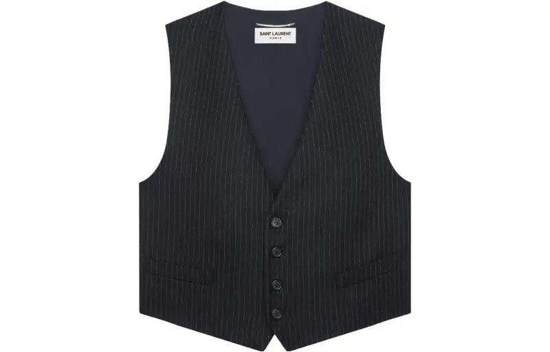 SAINT LAURENT SS23 Tank Top Men's Black