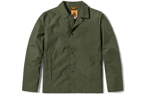 Timberland Jackets Men's Army Green Lapel Moderate Other