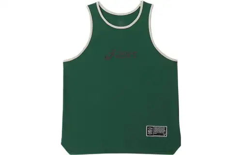 ASICS Basketball New Tank Tops Men's Green Crew Neck Moderate Other