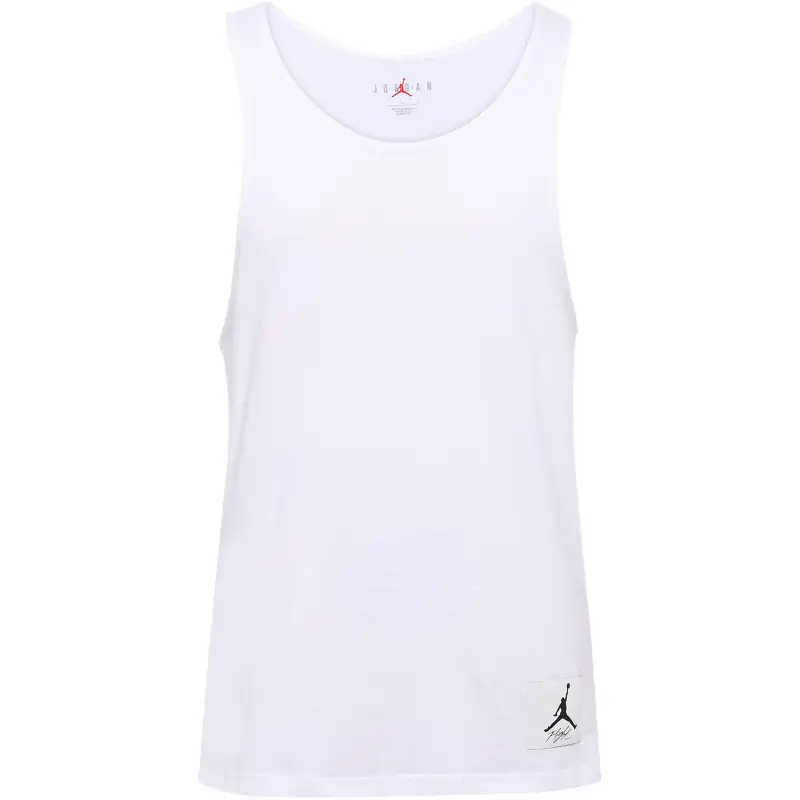 Jordan Tank Tops Men's White Crew Neck Moderate Straight Fit