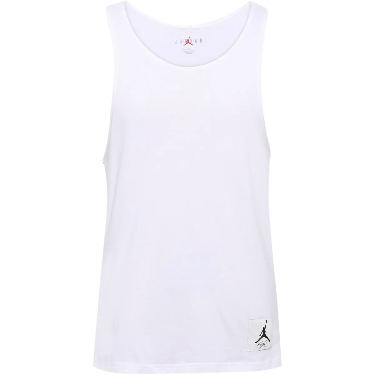 Jordan Tank Tops Men's White Crew Neck Moderate