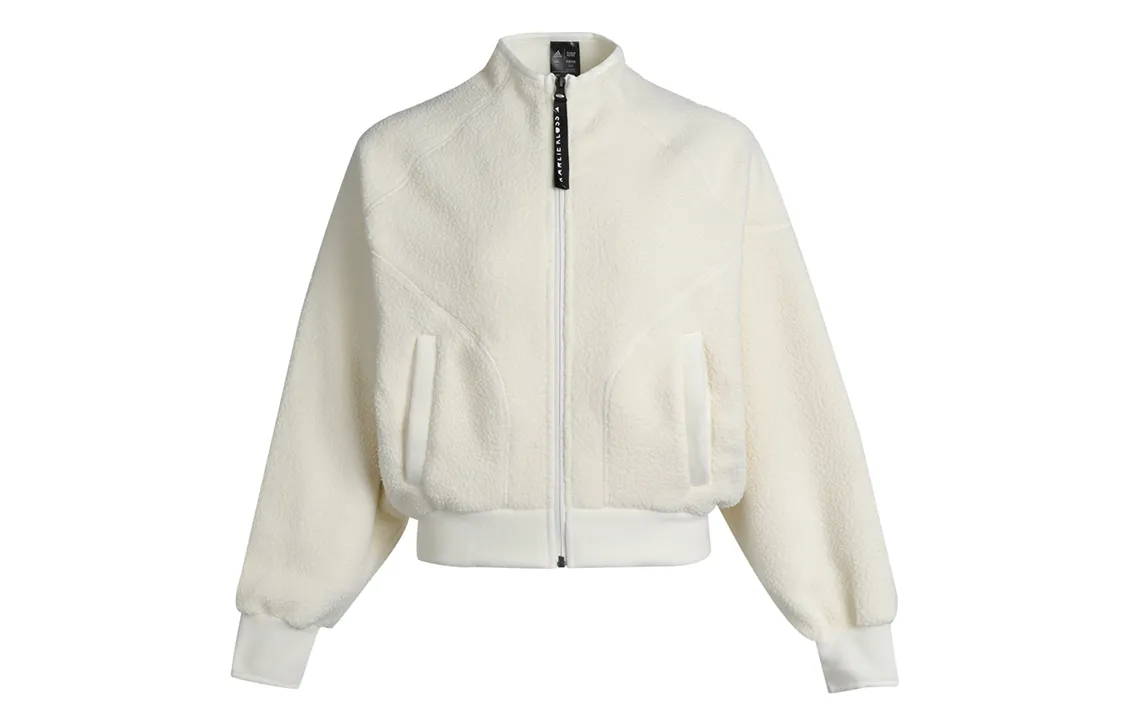 Adidas Jackets Women's Ivory Stand Collar Thickened Other
