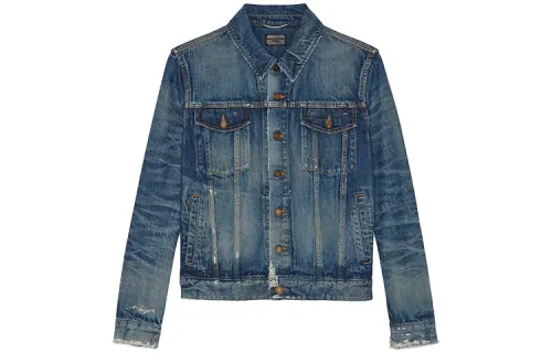 SAINT LAURENT Jackets & Coats Men's Marine Blue