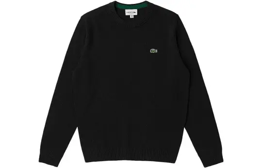 LACOSTE Sweaters Men's Black Crew Neck Moderate Other