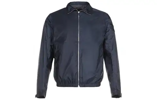 PRADA Jackets Men's Navy Lapel Moderate Other
