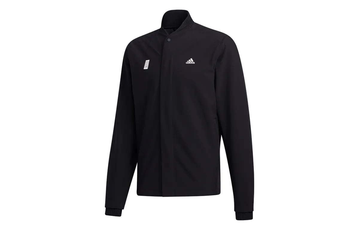 Adidas Jackets Men's Black Baseball Collar Moderate Other
