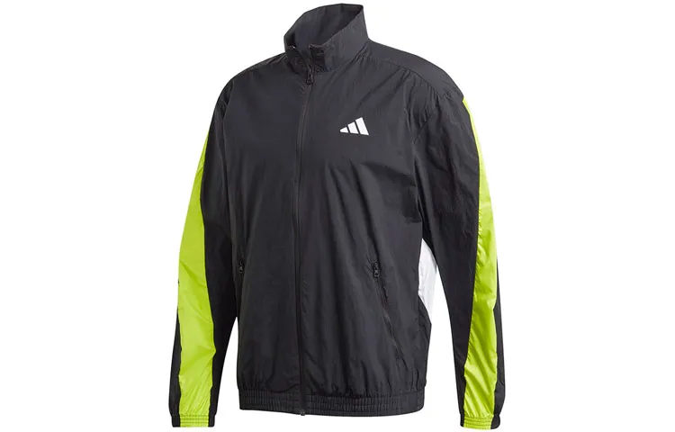Adidas Jackets Men's Black Stand Collar Moderate