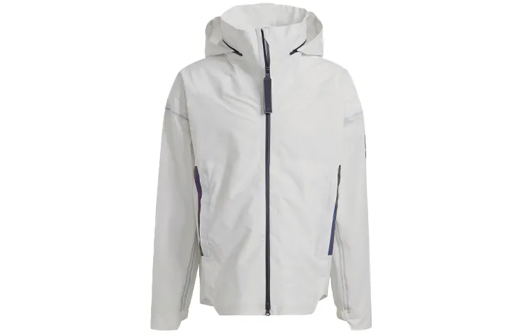 Adidas MYSHELTER Jackets Men's White Hooded (Non-detachable) Moderate Straight Fit