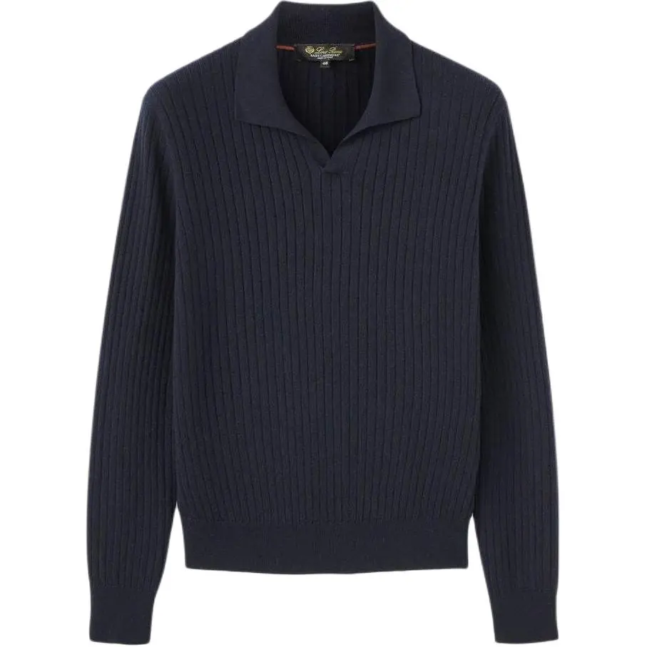 Loro Piana FW24 Cashmere Sweater Men's Marine Blue