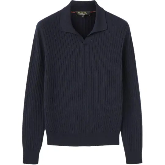 Loro Piana FW24 Cashmere Sweater Men's Marine Blue