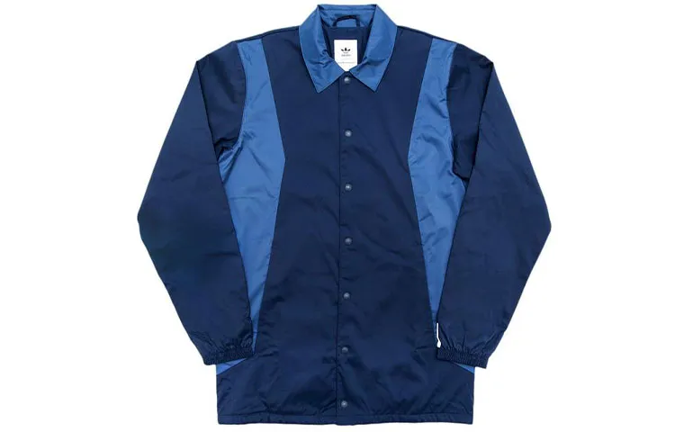 Adidas Originals X White Mountaineering Jackets Men's Blue Square Collar Moderate Straight Fit