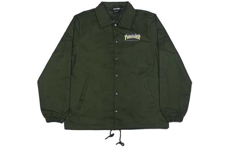 Куртка Thrasher Flame Logo Jacket (зеленый)