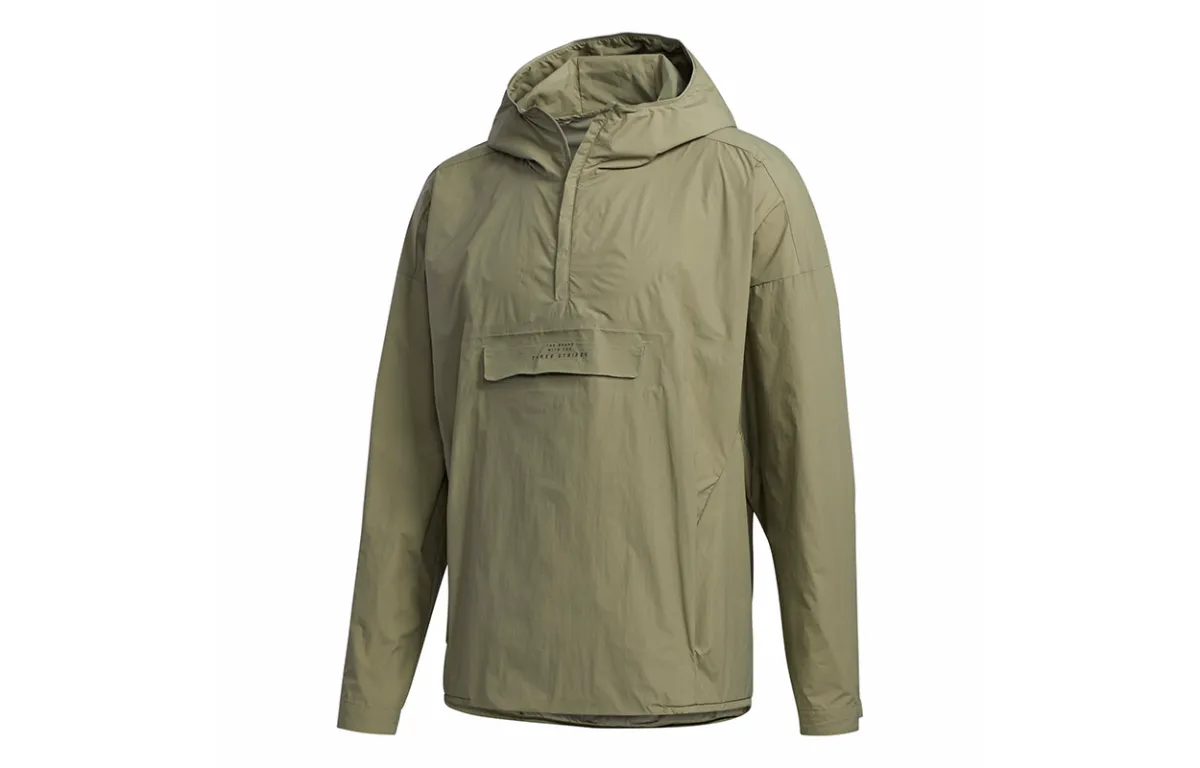 Adidas Jackets Men's Army Green Hooded Moderate Other