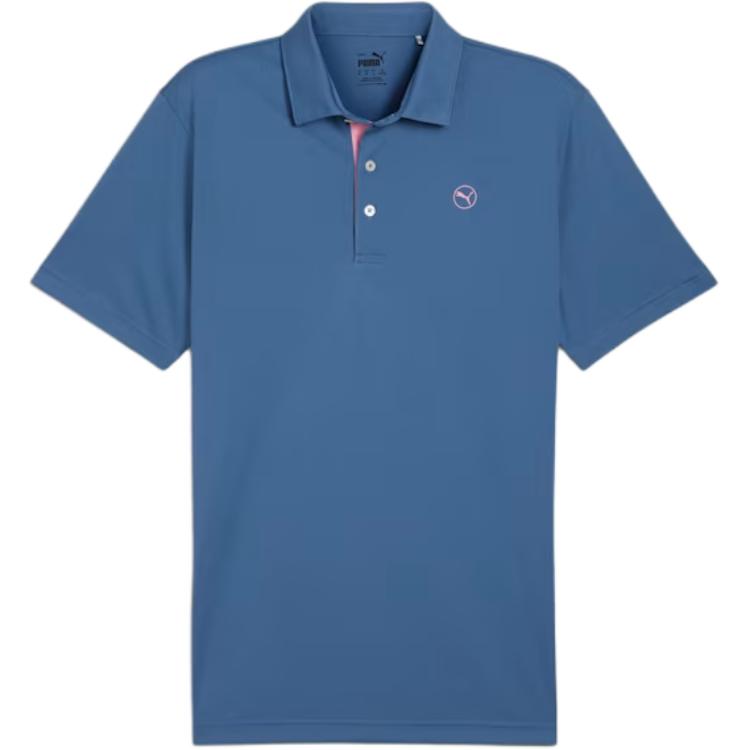PUMA Pure Solid Men's Golf Polo Shirt Men's Blue