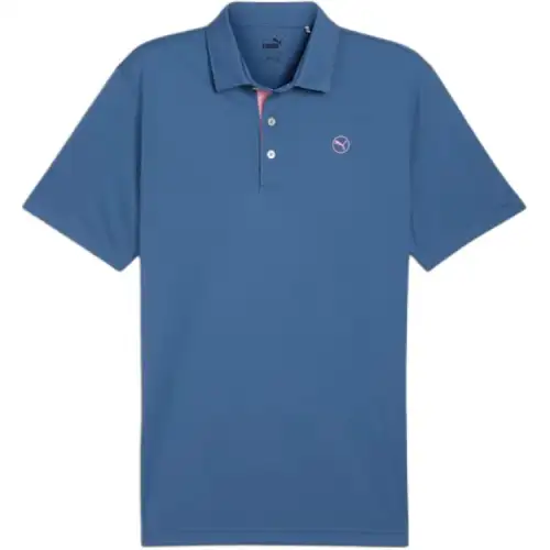 PUMA Pure Solid Men's Golf Polo Shirt Men's Blue