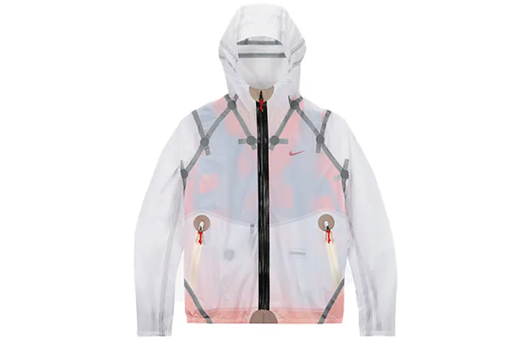 Nike ISPA Jackets Men's White Hooded Moderate Other