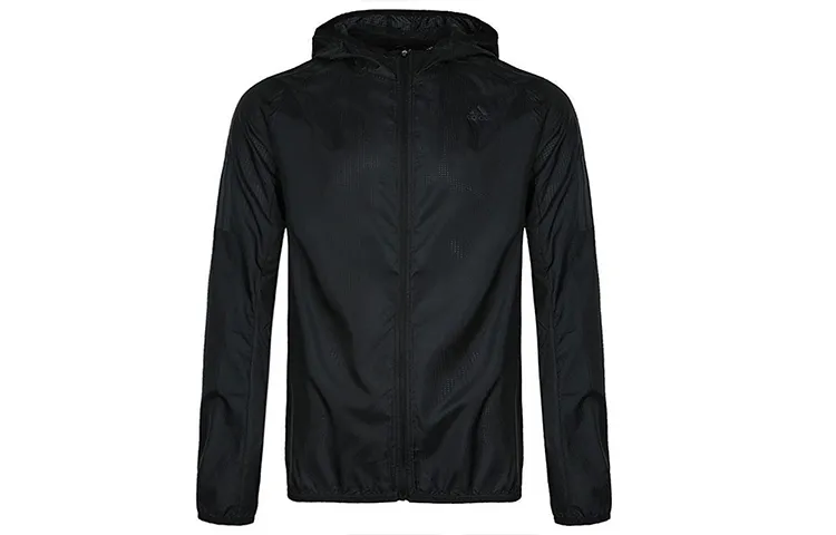 Adidas Jackets Men's Black Hooded Moderate Other