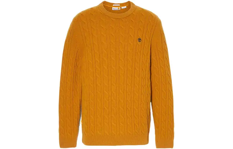 Timberland Sweaters Men's Yellow Crew Neck Moderate Other
