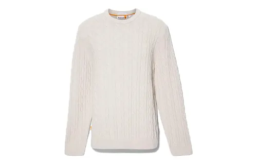 Timberland Sweaters Men's Light Gray Crew Neck Moderate Other