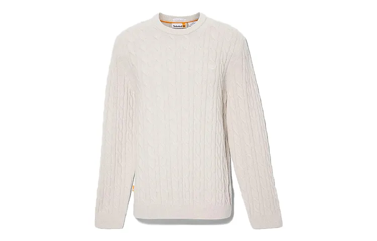 Timberland Sweaters Men's Light Gray Crew Neck Moderate Other
