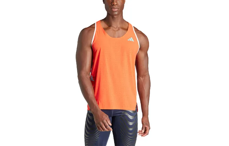 Adidas Adizero Running Tank Top Men's Light Red