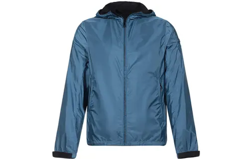 PRADA Jackets Men's Haze Blue Hooded Moderate Other