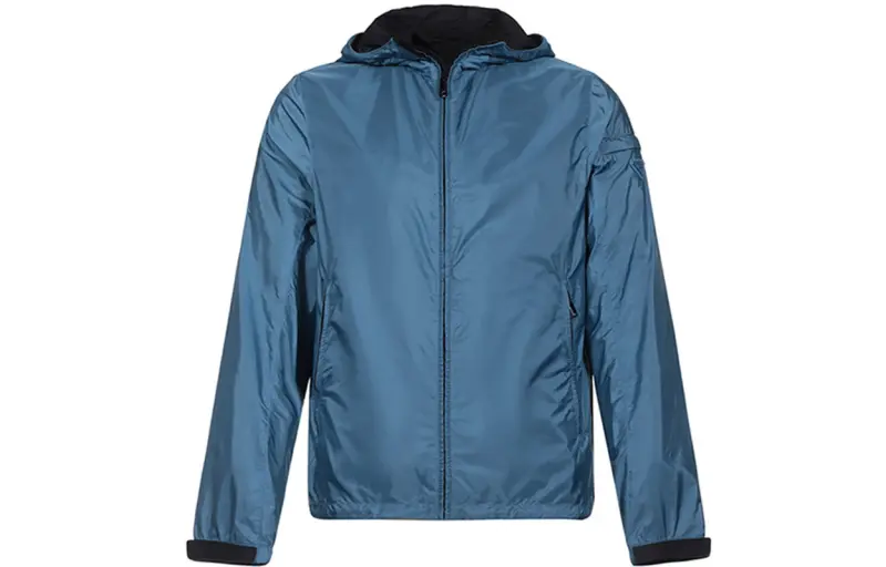 PRADA Jackets Men's Haze Blue Hooded Moderate Other