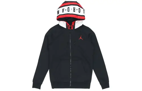 Jordan Jackets Men's Black Hooded Moderate Other
