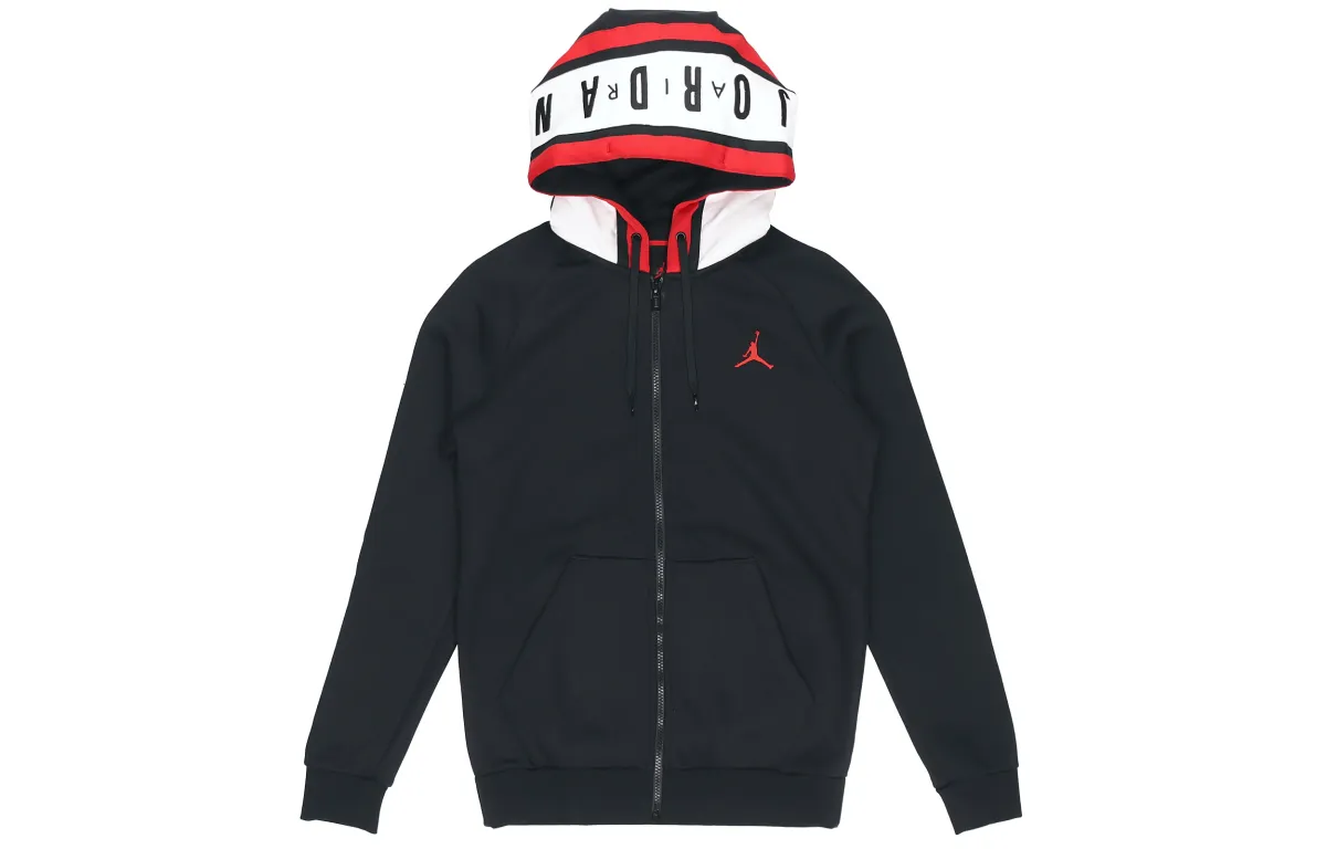 Jordan Jackets Men's Black Hooded Moderate Other