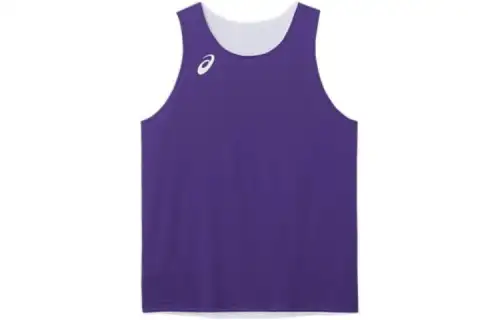 ASICS Tank Tops Unisex Purple Crew Neck Moderate Straight Fit