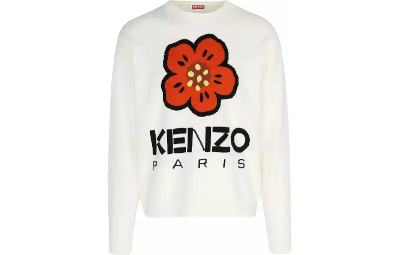 Kenzo Boke Flower intarsia-knit wool jumper