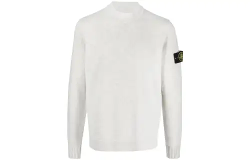 STONE ISLAND Compass-patch Virgin Wool Jumper