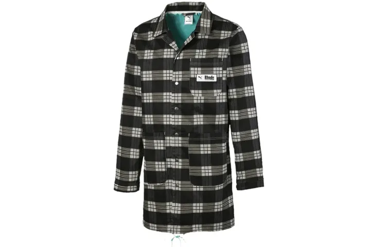 Rhude Puma X RHUDE Mens All Over Print Coat White