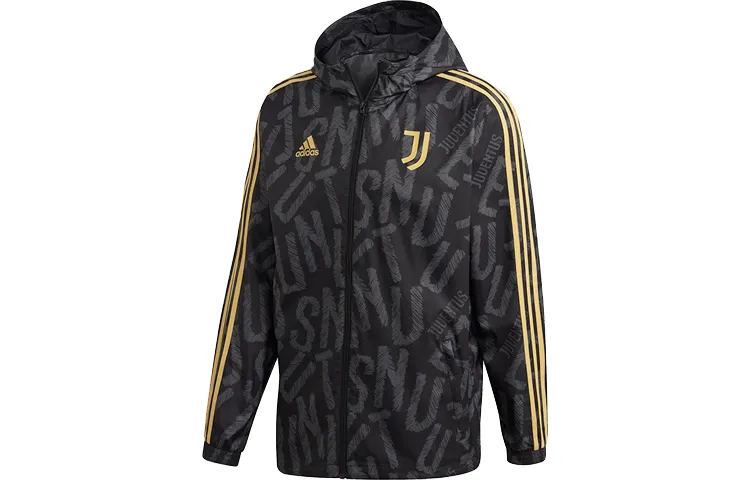 Adidas Jackets Men's Black Hooded (Non-detachable) Moderate Other