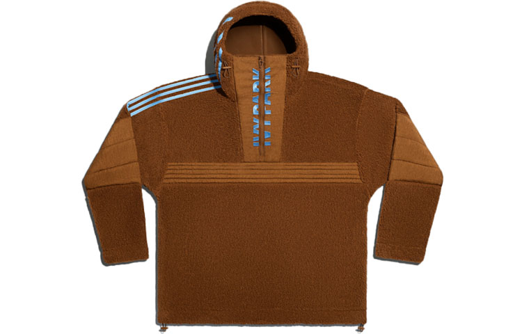 Adidas Ivy Park 1/2 Zip Branded Teddy Jacket All Gender