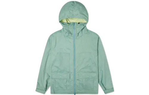 Converse Jackets Men's Washed Sea Blue Hooded Moderate Workwear