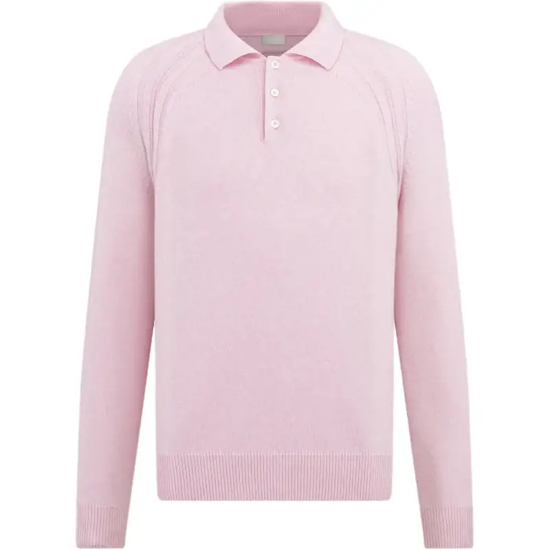 Dior Homme Icons Long-Sleeved Knit Polo Shirt