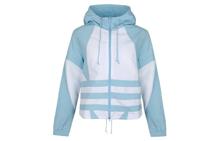 Adidas Originals Trefoil Jackets Women's Blue Hooded (Non-detachable) Moderate Other