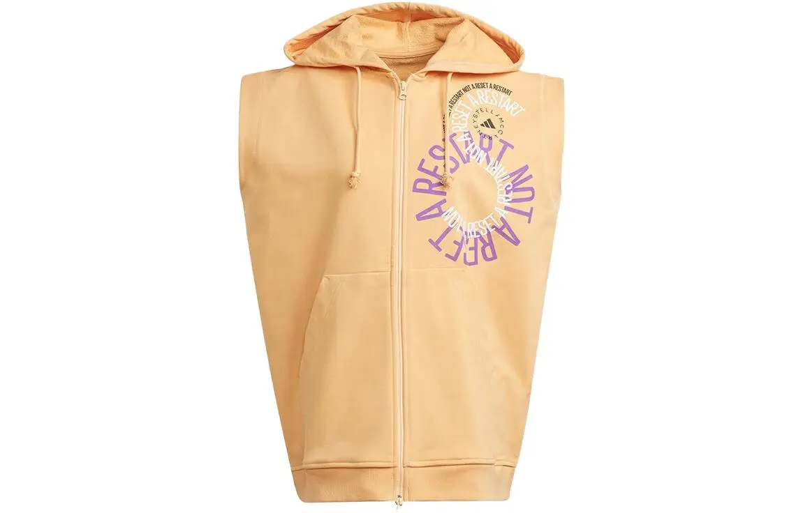 Adidas Tank Tops Unisex Khaki Hooded (Non-detachable) Moderate