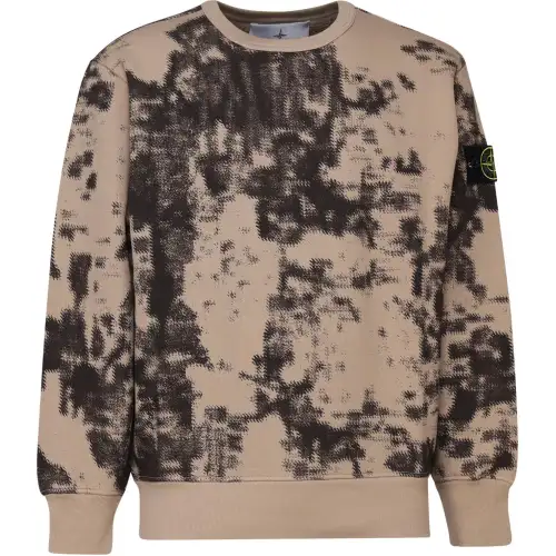 STONE ISLAND Logo Patch Crewneck Sweatshirt