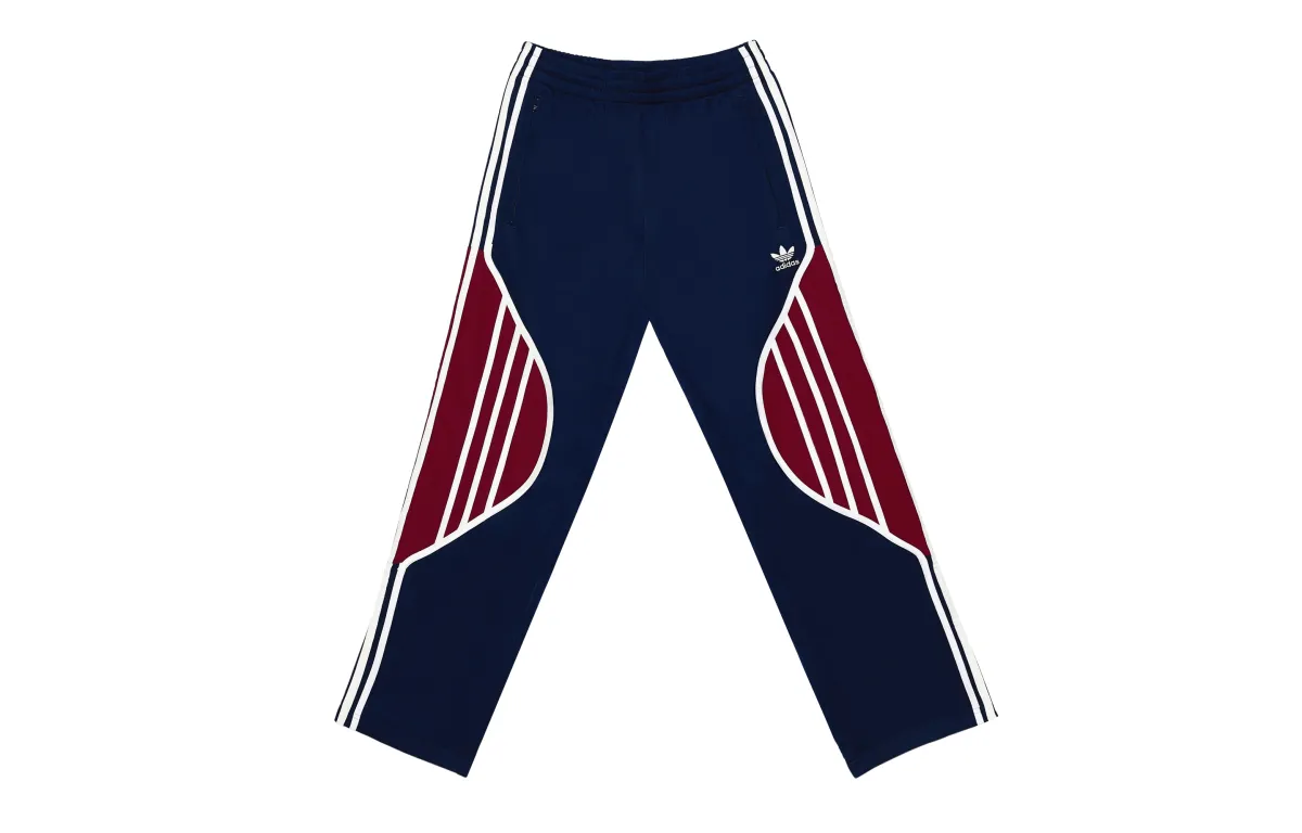 Adidas Originals ADICOLOR 3 STRIPES Knitted Sweatpants Unisex Blue Red