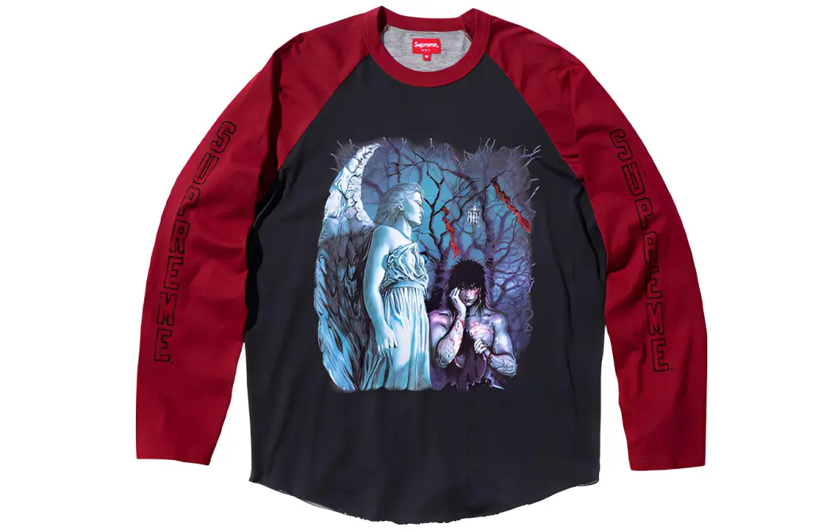 Supreme The Crow Raglan L/S Tee