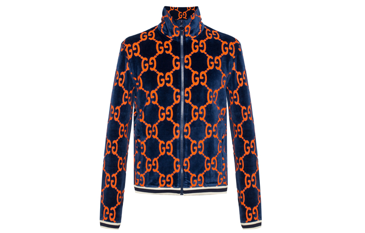 Мужская куртка Gucci Logo (оранжевая)