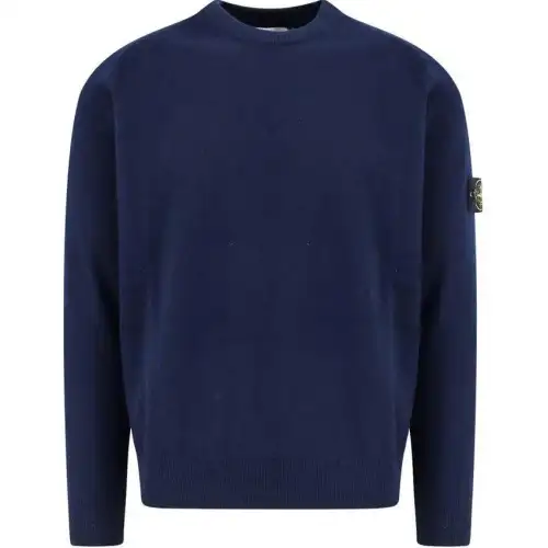 STONE ISLAND Logo Patch Crewneck Jumper